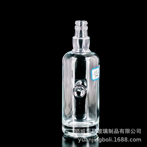 厂家供应500ml晶白料透明玻璃瓶 工厂生产威士忌洋酒瓶白酒空瓶子